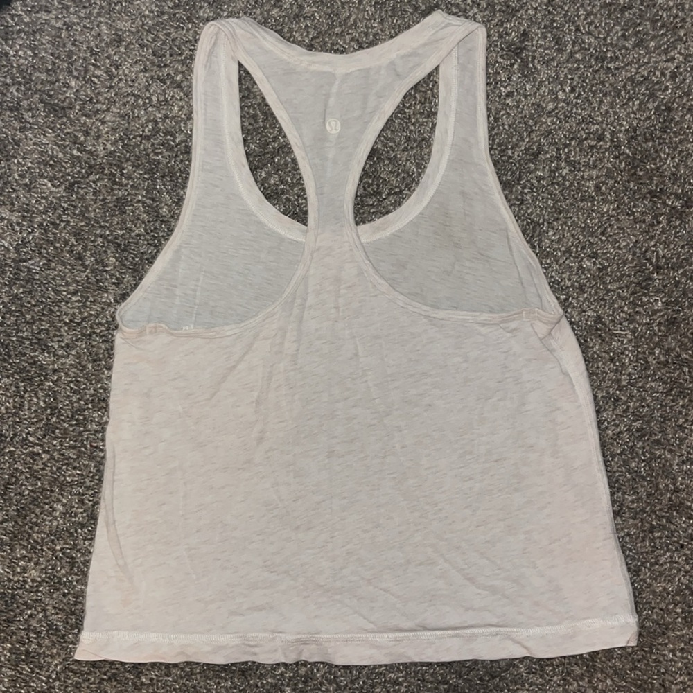 Lululemon Beige Racerback Tank - Picture 2 of 3